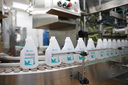 隆力奇供应75%酒精消毒液与洗手液，办公防护用品一应俱全