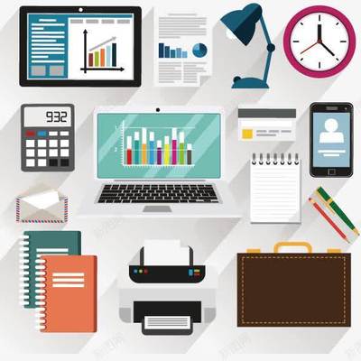 办公室工作用品高清矢量素材 高效设计资源指南