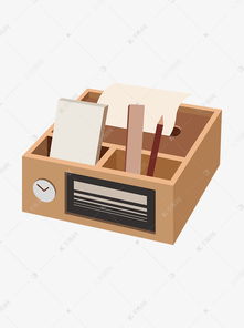2.5D矢量扁平办公用品收纳元素 千库网免费素材下载指南